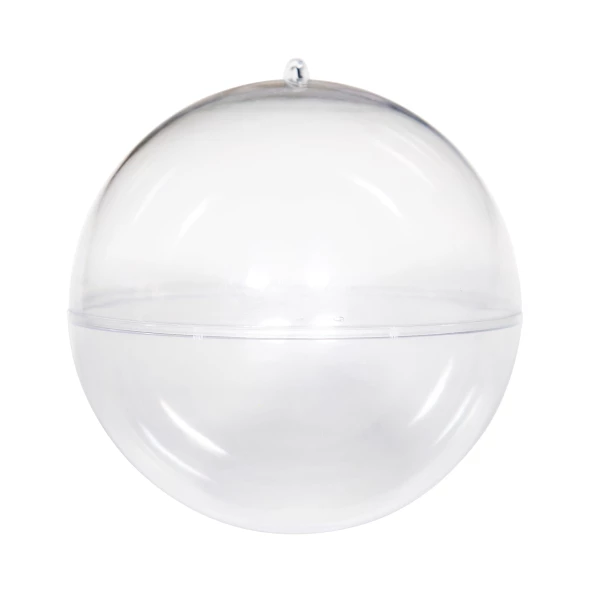 Bombka plexi składana zamykana od góry - 12 cm