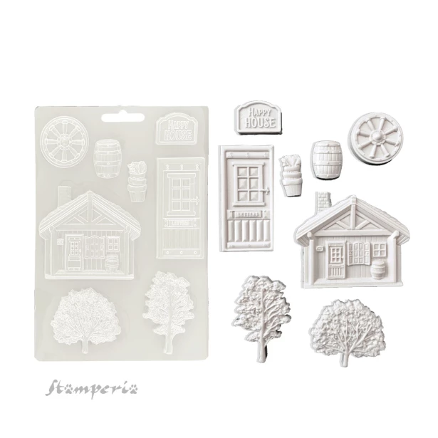 STAMPERIA FOREMKA DO ODLEWÓW 15x21cm ALTEREGO CHATKA