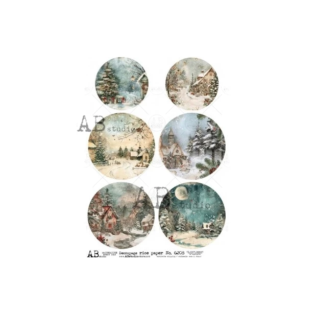 Papier ryżowy A4 - Boże narodzenie, widok