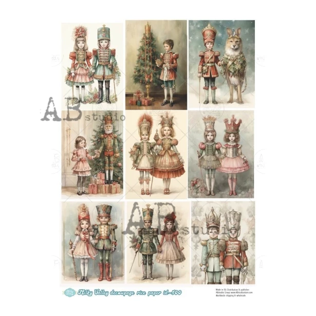 Papier ryżowy A4 - Boże narodzenie, dzieci