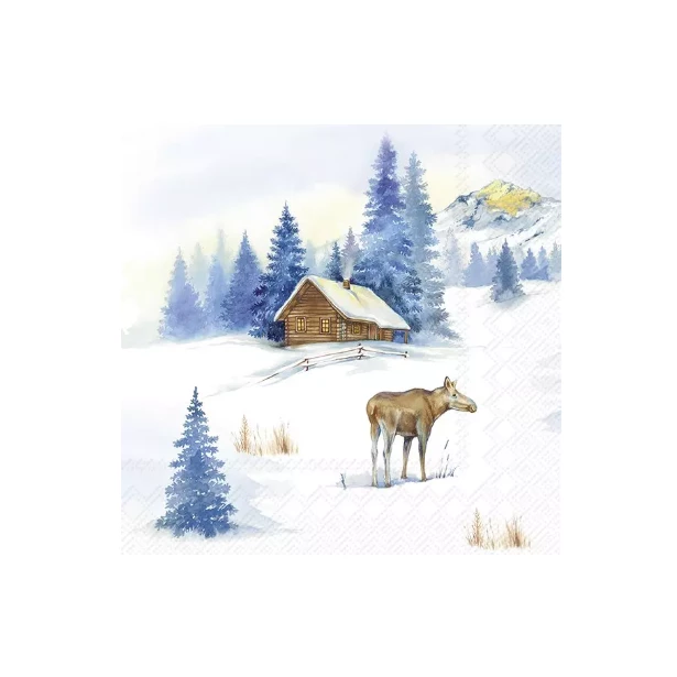 Serwetka mała - WIDOK, ZIMA, DOMEK