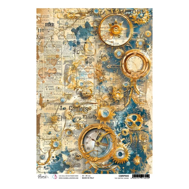 Papier ryżowy A4 CIAO BELLA - The empyre engine, trybiki, napisy