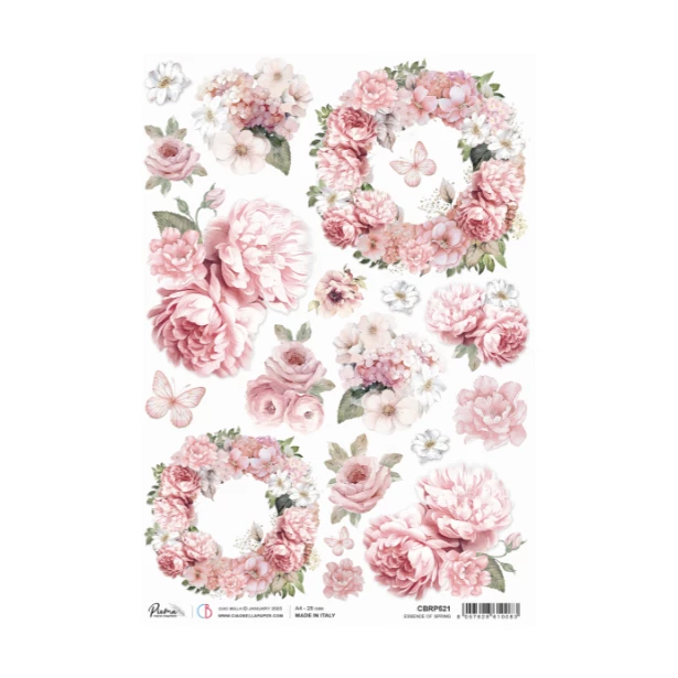 Papier ryżowy A4 CIAO BELLA - Timeless M, Essence of Spring