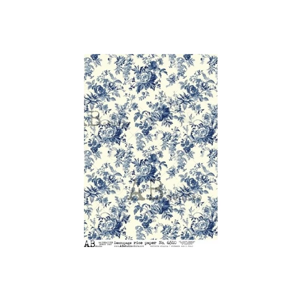 Papier ryżowy A4 - Kwiaty, tło