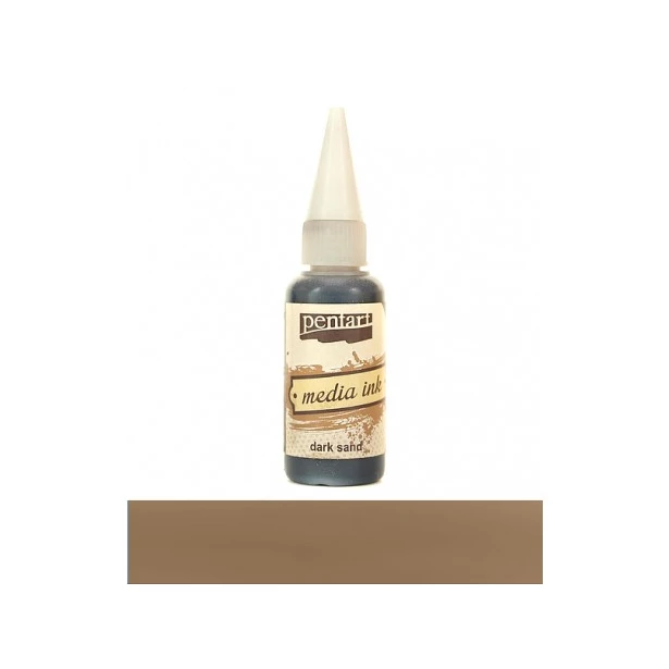 TUSZ MEDIA INK 20 ml CIEMNY PIASEK