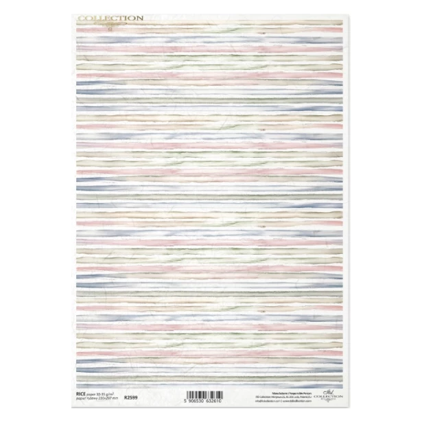 Papier ryżowy A4 - Tło, paski