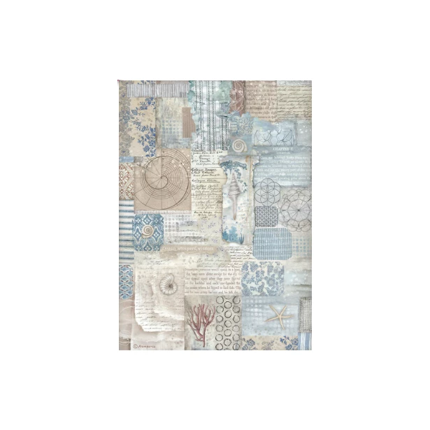 Papier ryżowy A4 - SILENT SEA, TEKSTURA