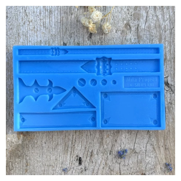 FOREMKA SILIKONOWA Paski i okucia 12,5x7cm