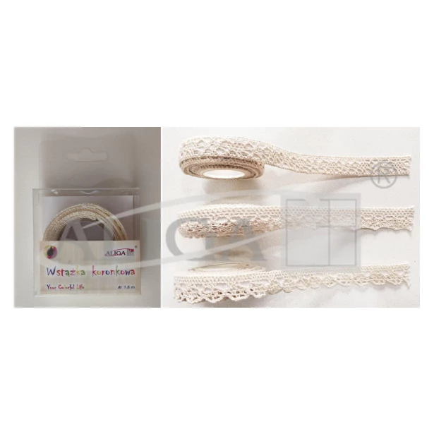 Wstążka bawełniana koronkowa 1,8m x 1,5m