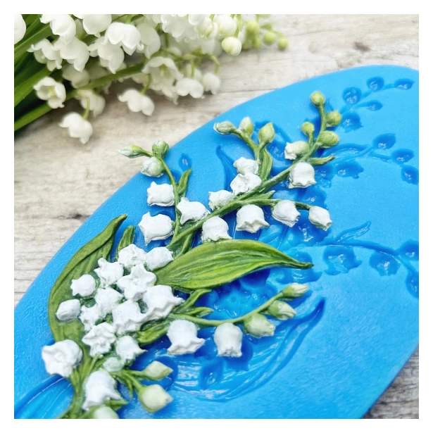 FOREMKA SILIKONOWA konwalie bukiet 14x7 cm