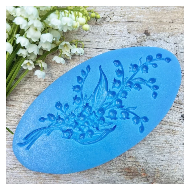 FOREMKA SILIKONOWA konwalie bukiet 14x7 cm