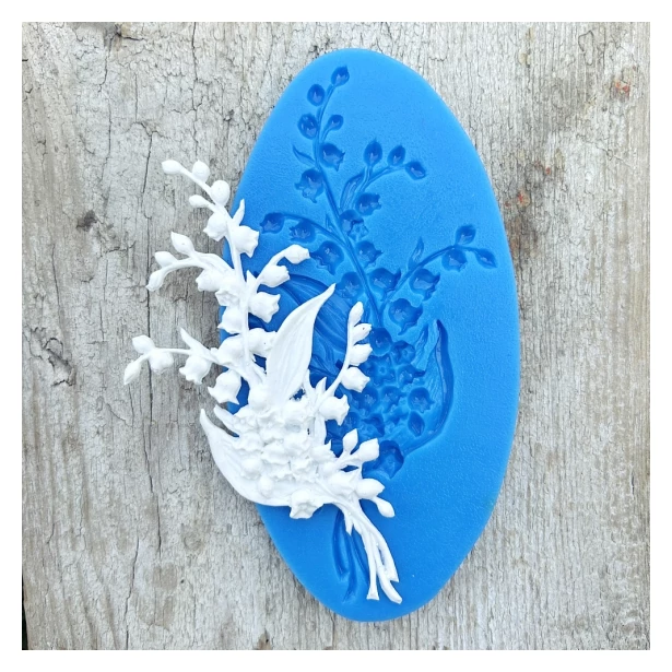 FOREMKA SILIKONOWA konwalie bukiet 14x7 cm