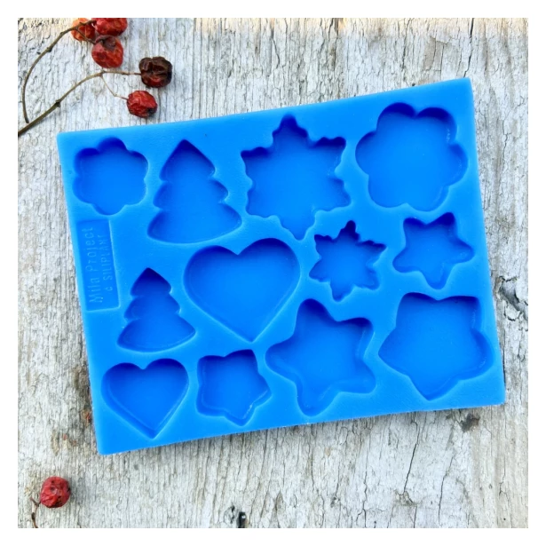 FOREMKA SILIKONOWA PIERNICZKI GŁADKIE 9 x 11,5 cm