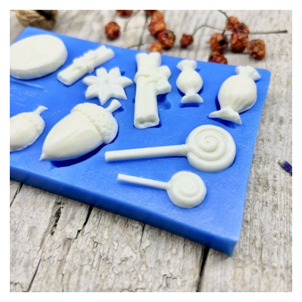 FOREMKA SILIKONOWA ŚWIĄTECZNE DROBIAZGI 10,7 cm x 6,7 cm