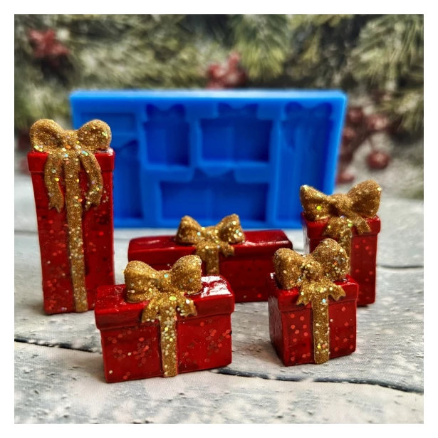 FOREMKA SILIKONOWA PREZENTY 12 cm x 6,5 cm