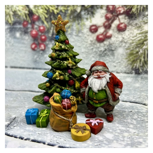 FOREMKA SILIKONOWA MIKOŁAJ I MIKOŁAJOWA 13,1 cm x 6,5 cm