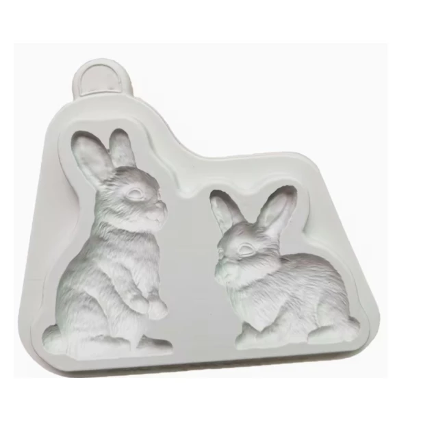 FOREMKA SILIKONOWA zajączki 7 i 5 cm