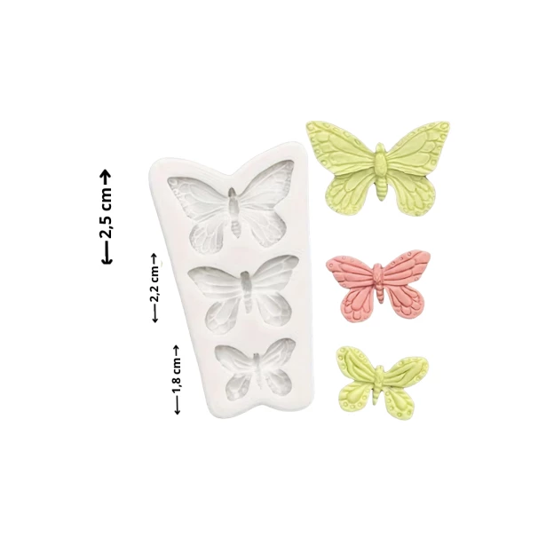 FOREMKA SILIKONOWA 3 MOTYLE
