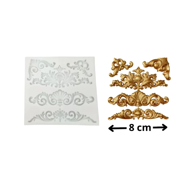 FOREMKA SILIKONOWA 5 ornamentów