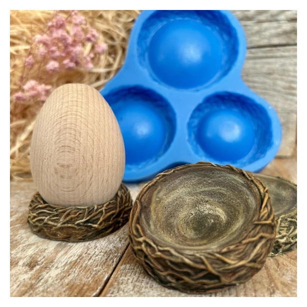 FOREMKA SILIKONOWA GNIAZDA PODSTAWKI 13,4 x 12,4 cm