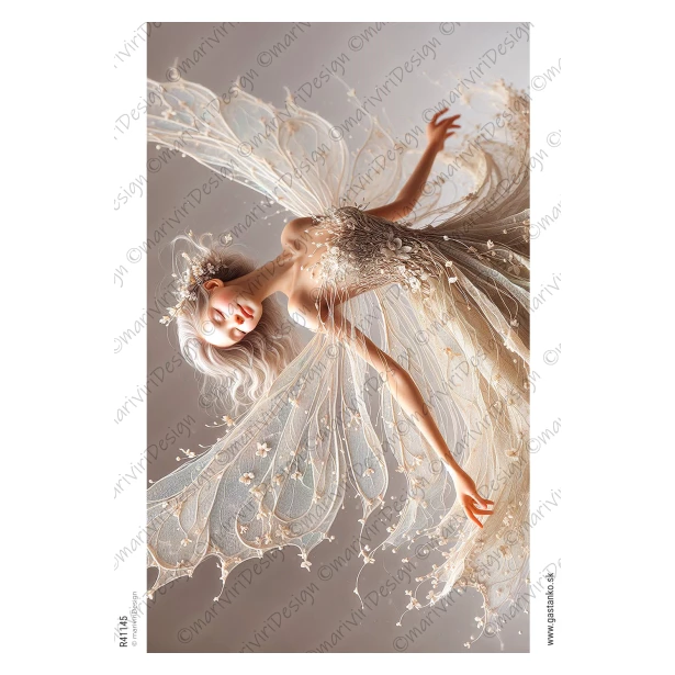 PAPIER RYŻOWY A4 - Wróżka, dziewczynka