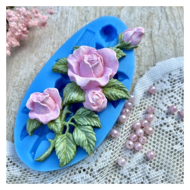 FOREMKA SILIKONOWA RÓŻA Z KOLCAMI 13x6,8cm