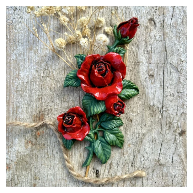 FOREMKA SILIKONOWA RÓŻA Z KOLCAMI 13x6,8cm