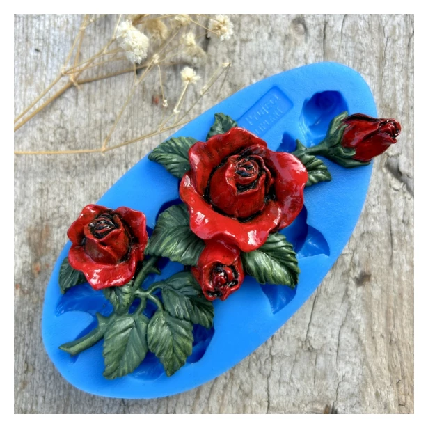 FOREMKA SILIKONOWA RÓŻA Z KOLCAMI 13x6,8cm