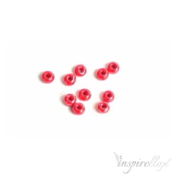 Koraliki  czerwone 8 mm  10 sztuk