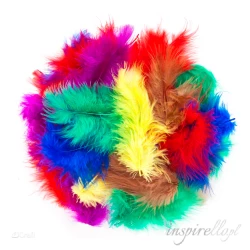 Piórka 5-12cm, 10g - Różowe różowe