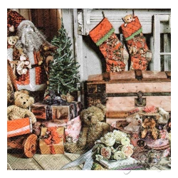Serwetka - Boże Narodzenie, prezenty, zabawki