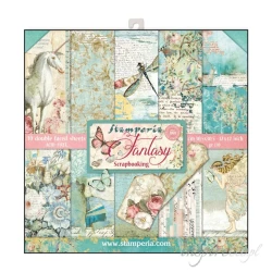 Bloczek papierów do scrapbookingu - 10 arkuszy  30x30 cm WONDERLAND