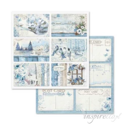 Bloczek papierów do scrapbookingu - 10 arkuszy  30x30 cm BLUE LAND