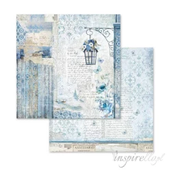 Bloczek papierów do scrapbookingu - 10 arkuszy  30x30 cm BLUE LAND