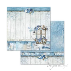 Bloczek papierów do scrapbookingu - 10 arkuszy  30x30 cm BLUE LAND