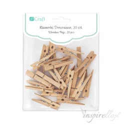 Klamerki drewniane 4,8cm - 20 sztuk