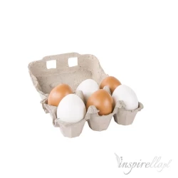 Jajka przepiórcze i piórka - beż/naturalny