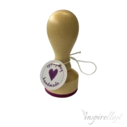 Stempel drewniany okrągły, Handmade 3,2cm