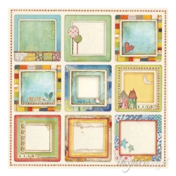 Papier do scrapbookingu dwustronny 1 kartka  30x30 cm - MAKE A WISH/4 KARTY KWADRATOWE