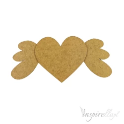Uskrzydlone serce  HDF/MDF - 24,5x11cm