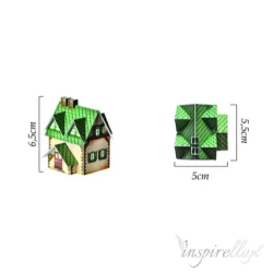 Gipsowe zwierzątko wielkanocne - gąska pijąca wodę 3x7cm