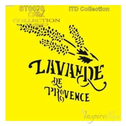 Szablon maska 16x16cm - kwiaty, lawenda