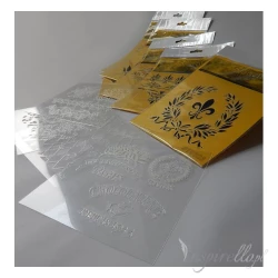 Szablon maska 16x16cm - kwiaty, lawenda