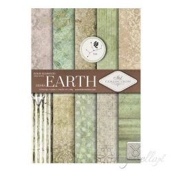 Papier do scrapbookingu "Earth" A4 - Ziemia, Byk, Koziorożec, Panna, znaki zodiaku, tła