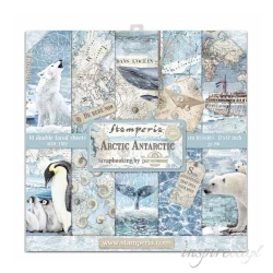 Bloczek papierów do scrapbookingu - 10 arkuszy  30x30 cm ARCTIC ANTARCTIC