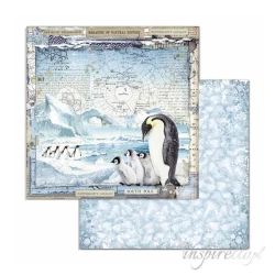 Bloczek papierów do scrapbookingu - 10 arkuszy  30x30 cm ARCTIC ANTARCTIC