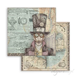 Bloczek papierów do scrapbookingu - 10 arkuszy  30x30 cm SIR VAGABOND