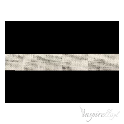 Wstążka jutowa tkana ecru szerokość 50mm - 1metr