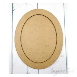 Baza ramka owal z obręczą HDF/MDF - 25x20cm