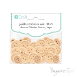 Drewniane choinki 4x5,4 grubość: 1,5cm - 6 sztuk